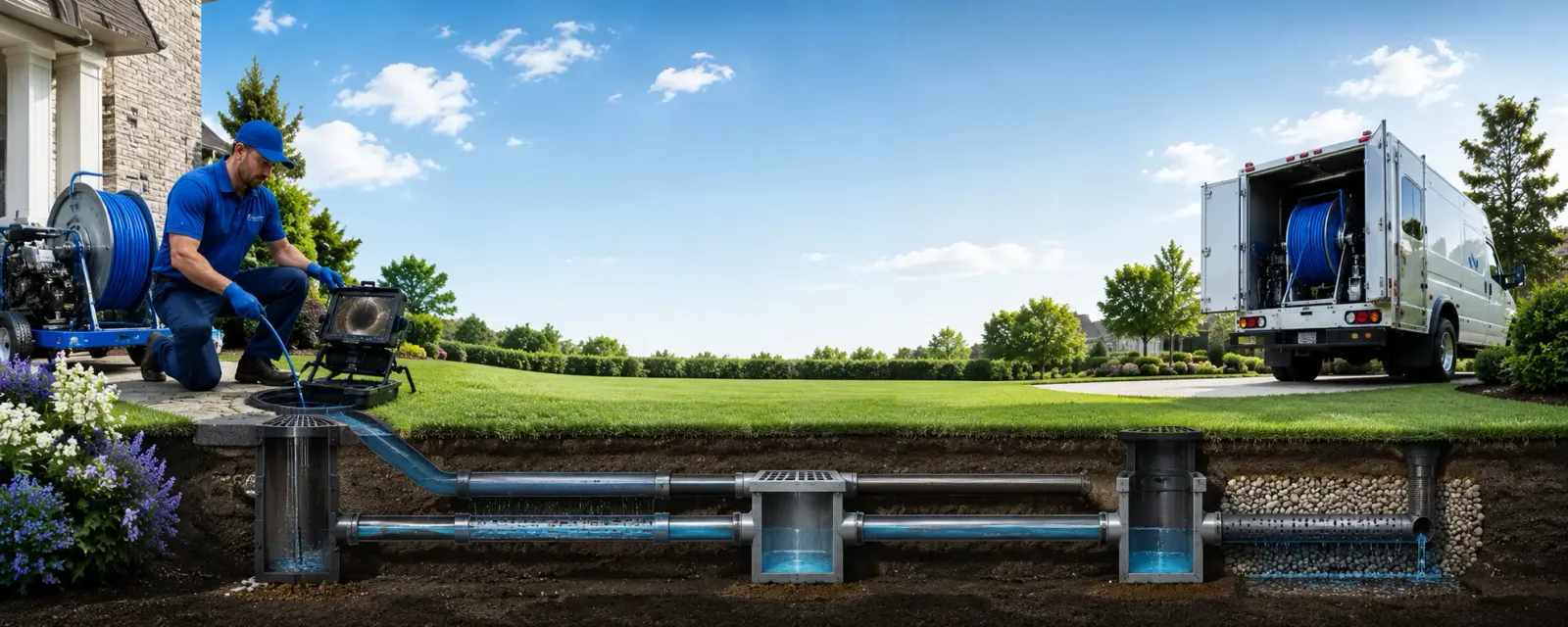 Outdoor drain cleaning information for East Orange, NJ